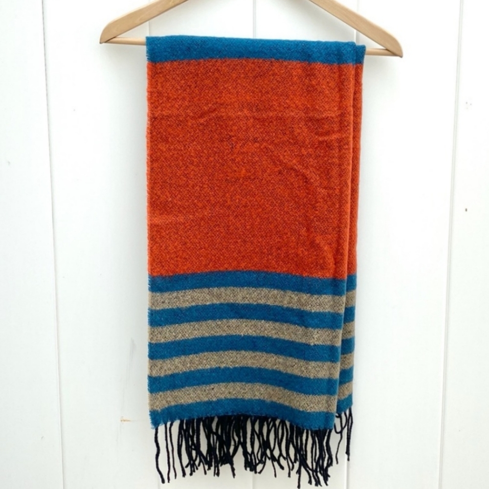 Colorblock Stripe Blanket Scarf